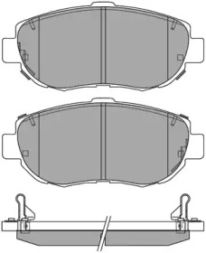 Комплект тормозных колодок (AISIN: ASN-2052)